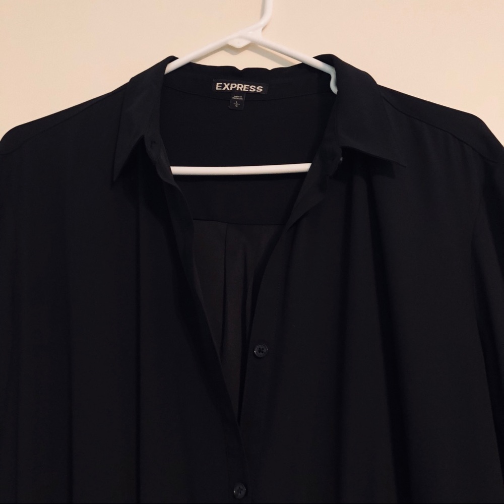 Express Shirt Dress In Black